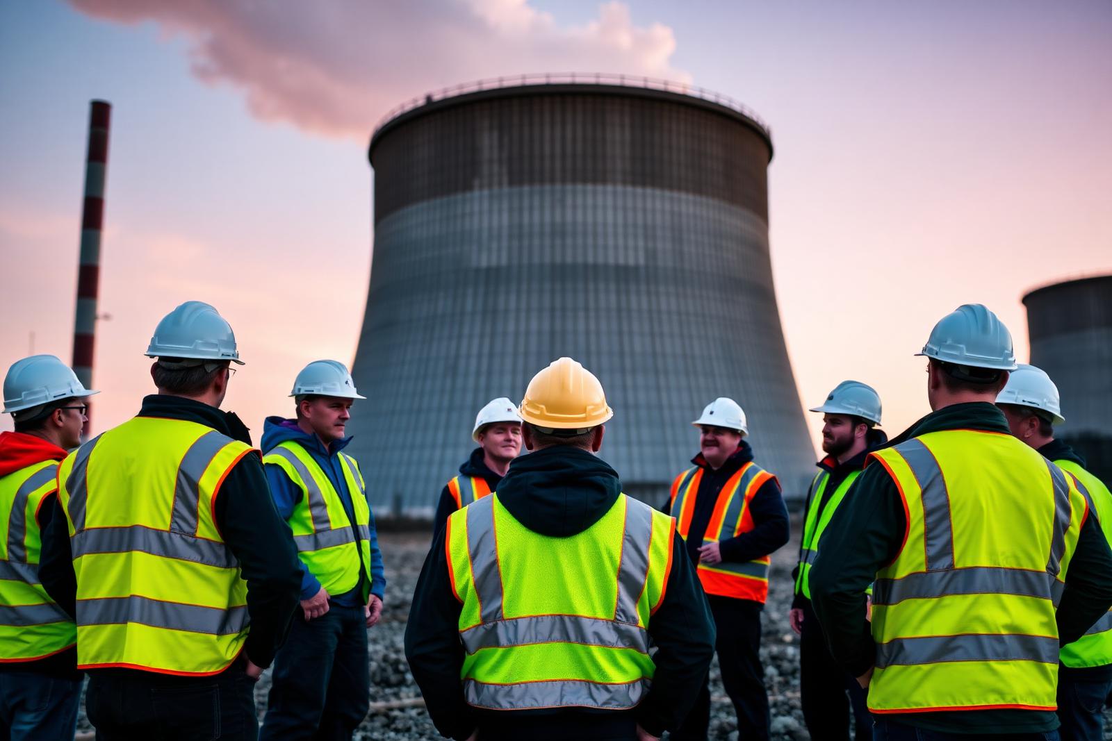 Pre-shift toolbox talk at power generation
